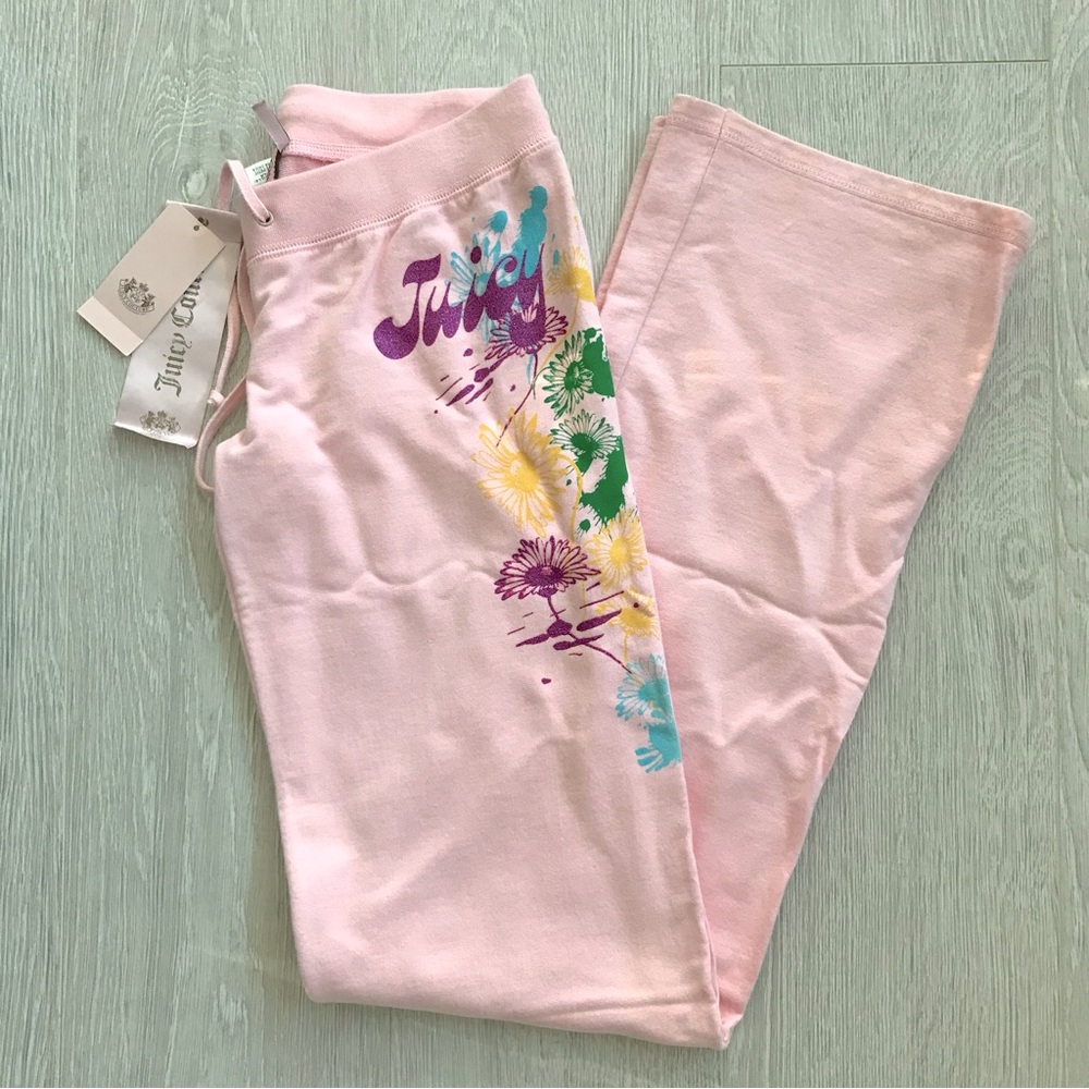 Vintage Juicy Couture Floral Splash Sweatpants